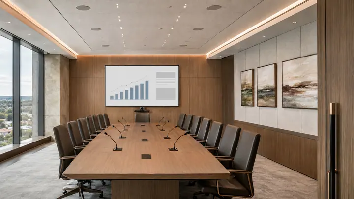 Executive Meeting Room, Corporate workplace artwork concept study