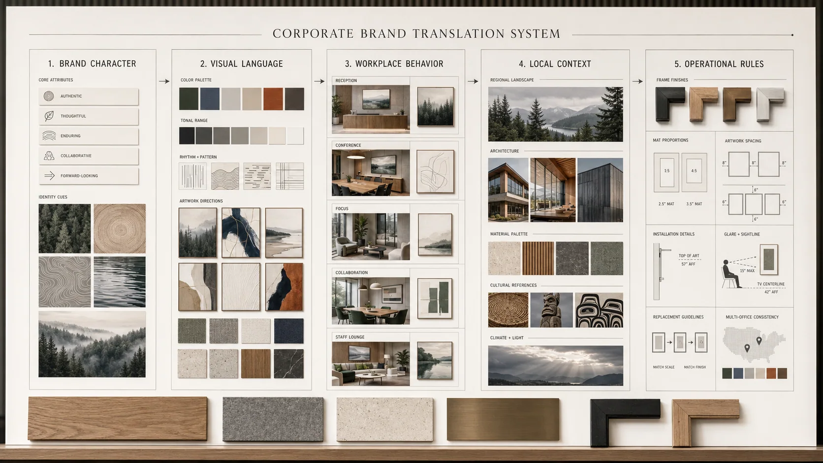 Multi-site corporate artwork standards board