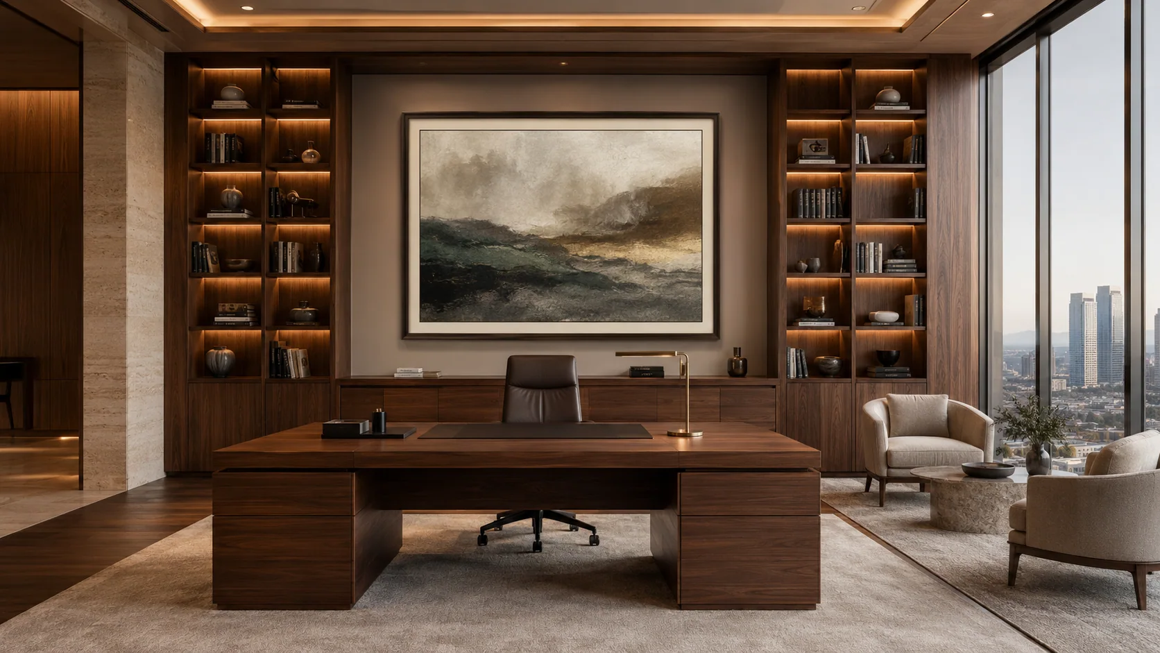 Project area with a coordinated artwork collection