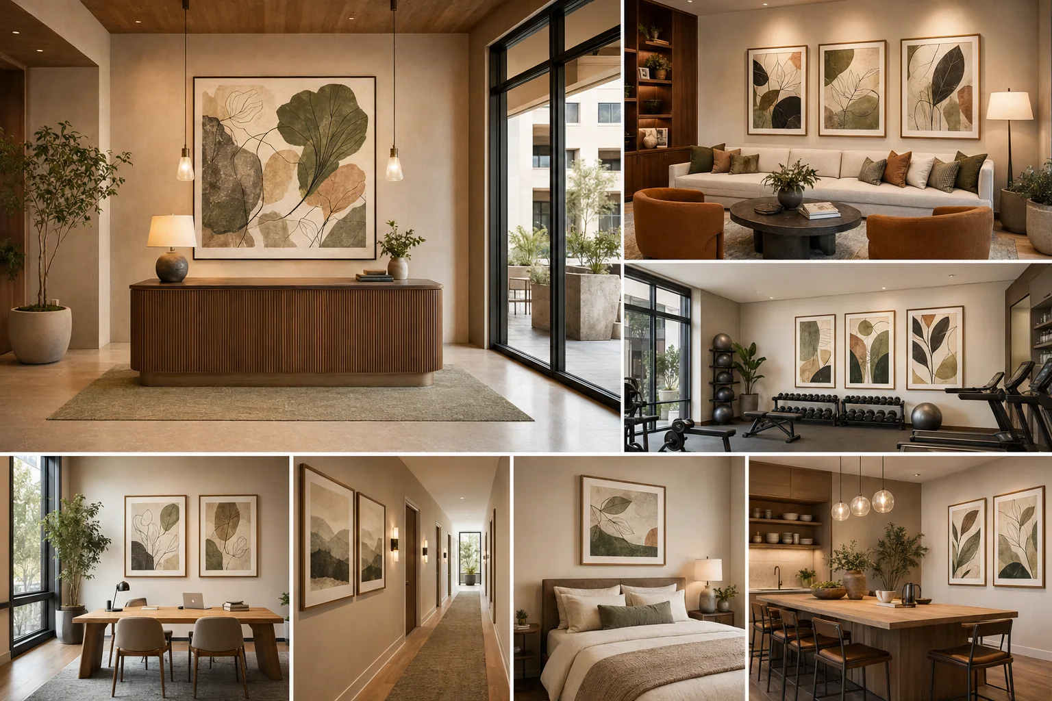 Sample property-wide artwork applications