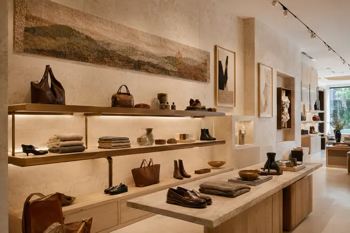 Retail Merchandise Gallery showing a coordinated artwork application