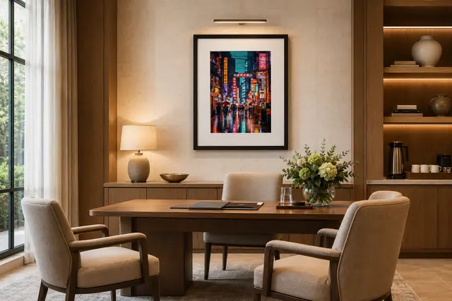 Community Life Sales Center, senior living artwork application