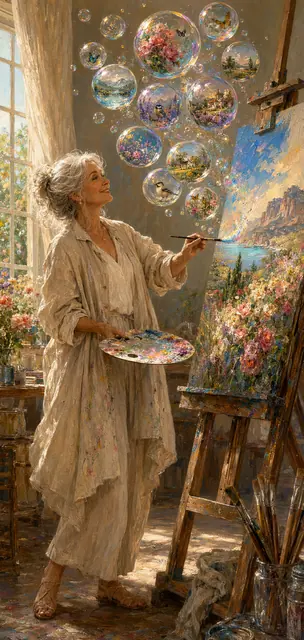The Painter, artwork from the Community Life Collection