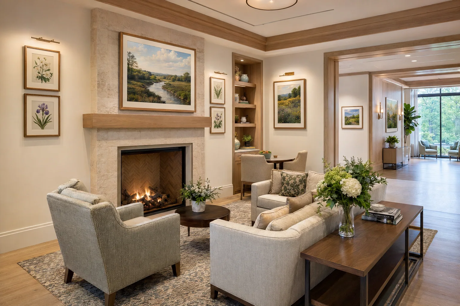 Connected senior living-room artwork program