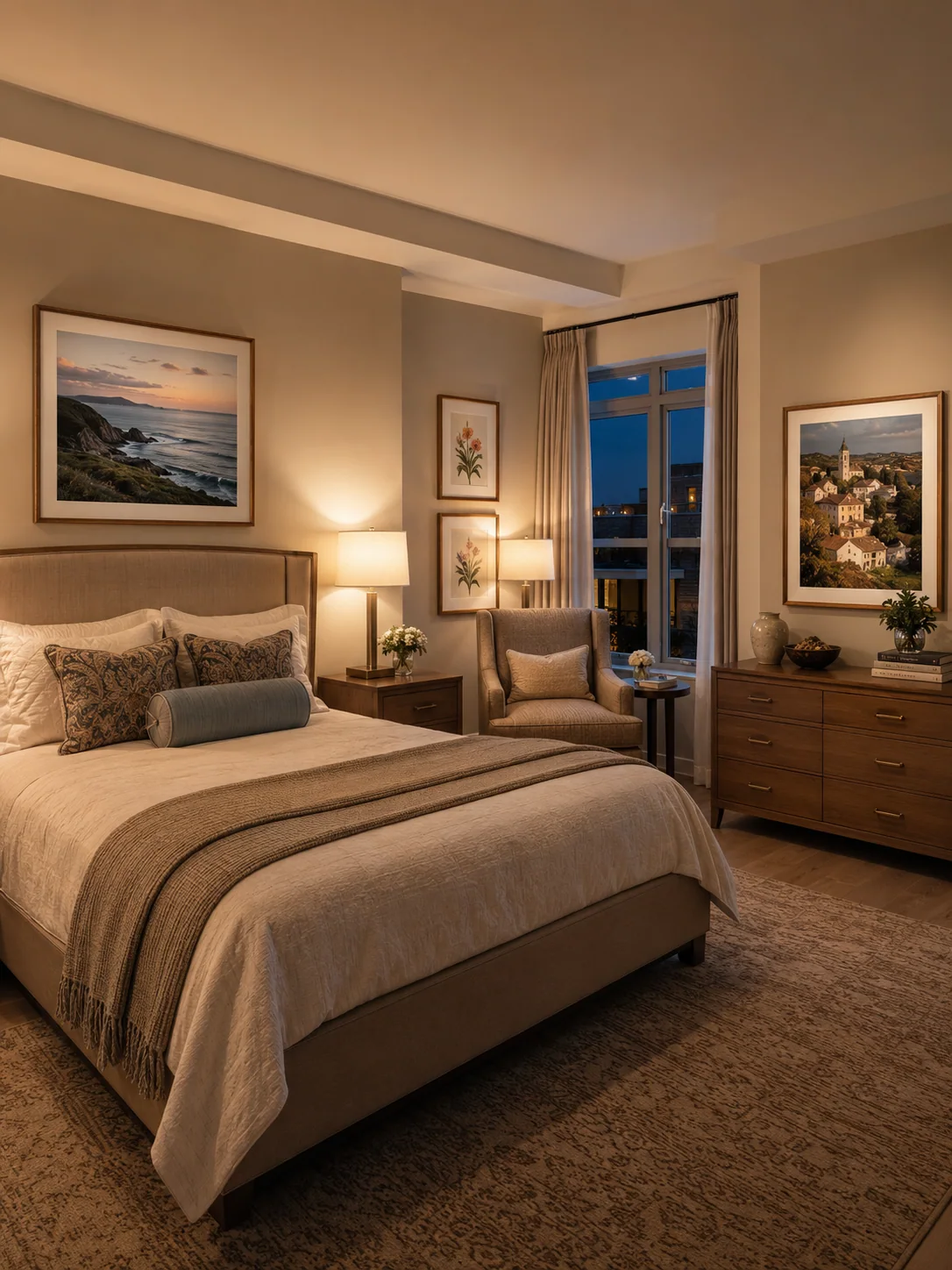 Resident bedroom artwork application study