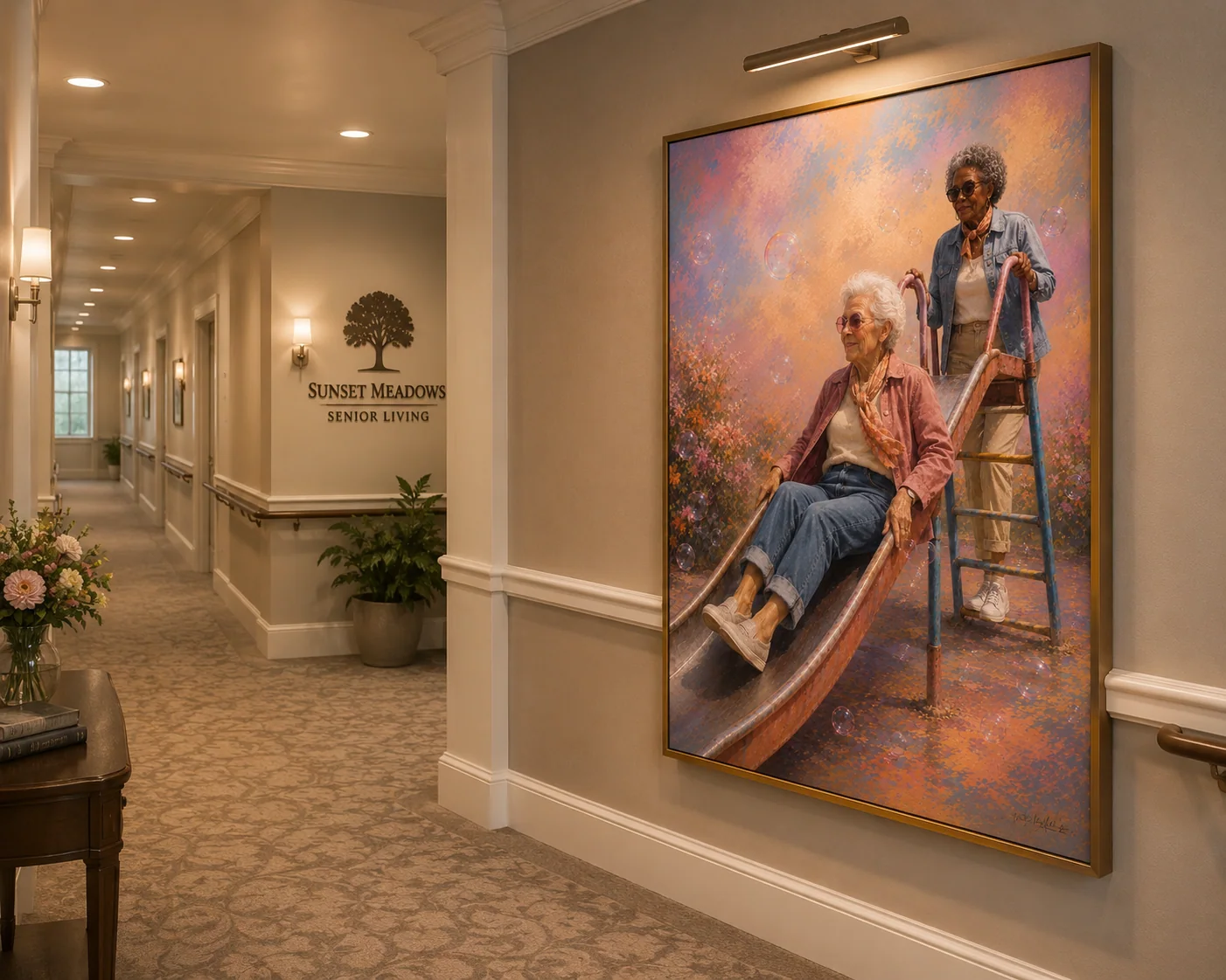 Community Life artwork corridor application awaiting setting review